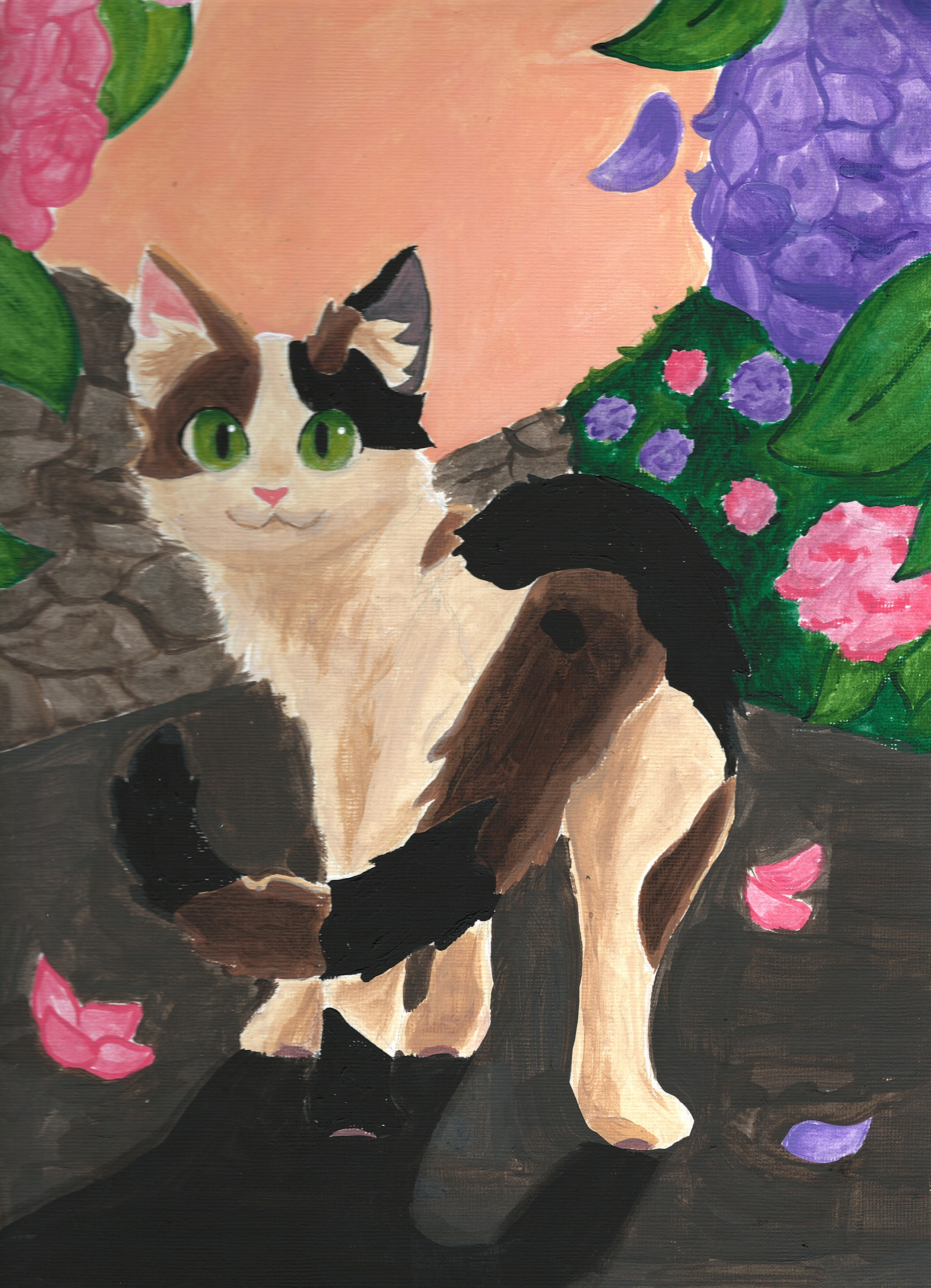 Cat Looking Back